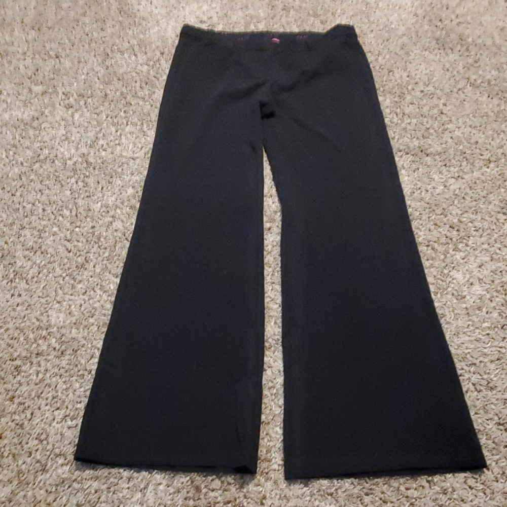 Black flare dress pants